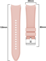 Mybandz Samsung Galaxy Watch 4/5 Szilikon Okosóra szíj 20mm - Rózsaszín