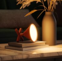 Nanoleaf Umbra Cono Hordozható Smart Asztali RGB LED lámpa 14 cm - Barna