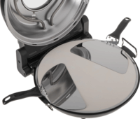 Adler AD 6314 Elektromos konyhai kőlapos Pizzasütő Ø 31.5cm 1200W - Fekete