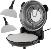 Adler AD 6314 Elektromos konyhai kőlapos Pizzasütő Ø 31.5cm 1200W - Fekete