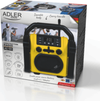 Adler AD 1911 Bluetooth munka rádió 10W - Fekete/Sárga