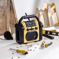 Adler AD 1911 Bluetooth munka rádió 10W - Fekete/Sárga