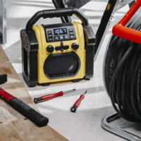 Adler AD 1911 Bluetooth munka rádió 10W - Fekete/Sárga