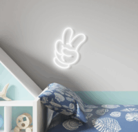 Yellowpop Disney Falra akasztható USB Neon LED Dekorációs lámpa - Peace kesztyű
