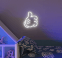 Yellowpop Disney Falra akasztható USB Neon LED Dekorációs lámpa - Like kesztyű