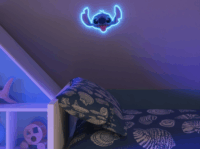 Yellowpop Disney Falra akasztható USB Neon LED Dekorációs lámpa - Stich fej