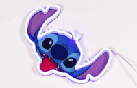 Yellowpop Disney Falra akasztható USB Neon LED Dekorációs lámpa - Stich fej