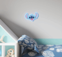 Yellowpop Disney Falra akasztható USB Neon LED Dekorációs lámpa - Stich fej