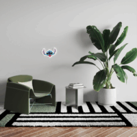 Yellowpop Disney Falra akasztható USB Neon LED Dekorációs lámpa - Stich fej