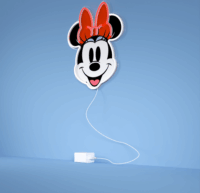 Yellowpop Disney Falra akasztható USB Neon LED Dekorációs lámpa - Minnie egér fej