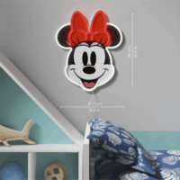 Yellowpop Disney Falra akasztható USB Neon LED Dekorációs lámpa - Minnie egér fej