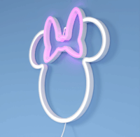 Yellowpop Disney Falra akasztható USB Neon LED Dekorációs lámpa - Minnie körvonal