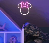 Yellowpop Disney Falra akasztható USB Neon LED Dekorációs lámpa - Minnie körvonal