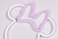 Yellowpop Disney Falra akasztható USB Neon LED Dekorációs lámpa - Minnie körvonal