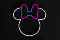 Yellowpop Disney Falra akasztható USB Neon LED Dekorációs lámpa - Minnie körvonal