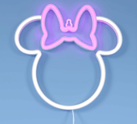 Yellowpop Disney Falra akasztható USB Neon LED Dekorációs lámpa - Minnie körvonal