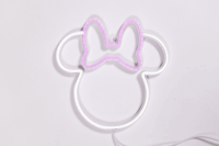 Yellowpop Disney Falra akasztható USB Neon LED Dekorációs lámpa - Minnie körvonal