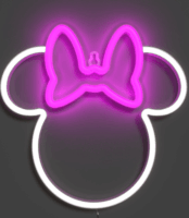 Yellowpop Disney Falra akasztható USB Neon LED Dekorációs lámpa - Minnie körvonal