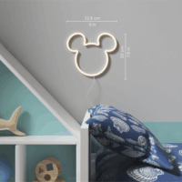 Yellowpop Disney Falra akasztható USB Neon LED Dekorációs lámpa - Mickey körvonal