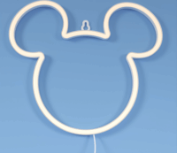 Yellowpop Disney Falra akasztható USB Neon LED Dekorációs lámpa - Mickey körvonal
