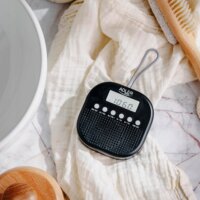 Adler AD 1912 Vízálló hordozható FM Zsebrádió Ébresztővel - Fekete