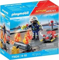 Playmobil 71826 Action Heroes - Tűzoltó tömlővel
