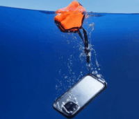 Catalyst iPhone 15 Pro Max Vízálló Telefon tok - Átlátszó/Szürke