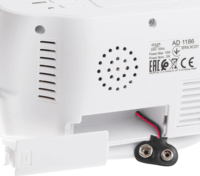 Adler AD 1186 Digitális LCD asztali ébresztőóra - Fehér