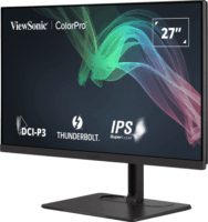 ViewSonic 27" VP2776T 16:9 4K IPS Monitor - Fekete