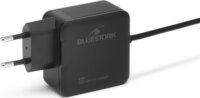 Bluestork PW-BS-65-GAN-C/2 USB-C Hálózati Gyorstöltő Adapter 65W 1,45m USB-C kábellel - Fekete