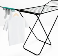 Colombo ST186-PC Opale Összecsukható Ruhaszárító állvány 178 x 114 x 55 cm - Fekete