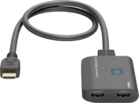 Hama 00205284 HDMI Splitter - Fekete (1 PC - 2 Kijelző)