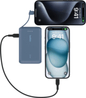 Belkin BOOST BPB021HQBL Powerbank integrált kábellel Type-C 10000mAh 20w - Kék