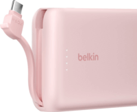 Belkin BOOST BPB021HQPK Powerbank integrált kábellel Type-C 10000mAh 20w - Rózsaszín