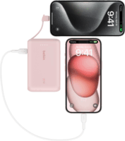 Belkin BOOST BPB021HQPK Powerbank integrált kábellel Type-C 10000mAh 20w - Rózsaszín