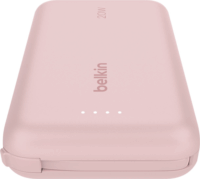 Belkin BOOST BPB021HQPK Powerbank integrált kábellel Type-C 10000mAh 20w - Rózsaszín