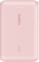 Belkin BOOST BPB021HQPK Powerbank integrált kábellel Type-C 10000mAh 20w - Rózsaszín