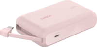 Belkin BOOST BPB021HQPK Powerbank integrált kábellel Type-C 10000mAh 20w - Rózsaszín