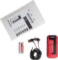 Aiwa R-22RD Hordozható AM/FM Zsebrádió fülhallgatóval - Piros