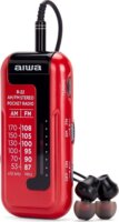 Aiwa R-22RD Hordozható AM/FM Zsebrádió fülhallgatóval - Piros