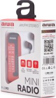 Aiwa R-22RD Hordozható AM/FM Zsebrádió fülhallgatóval - Piros