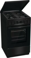 Gorenje MEKS5141BM 4 zónás szabadonálló Kombinált Gáz/Elektromos Tűzhely - Fekete
