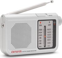 Aiwa RS-55SL Hordozható AM/FM Zsebrádió fülhallgatóval - Szürke