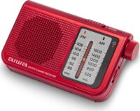 Aiwa RS-55RD Hordozható AM/FM Zsebrádió fülhallgatóval - Piros