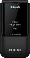 Aiwa FP-24BKMKII 2,4" 32/8GB Dual SIM Kihajtható Mobiltelefon - Fekete