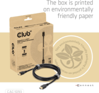 Club 3D CAC-1093 Displayport 2.1 apa - Displayport 2.1 Kábel 3m - Fekete