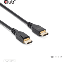 Club 3D CAC-1093 Displayport 2.1 apa - Displayport 2.1 Kábel 3m - Fekete