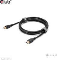 Club 3D CAC-1093 Displayport 2.1 apa - Displayport 2.1 Kábel 3m - Fekete