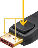 Goobay 74759 DisplayPort 2.1 apa - DisplayPort 2.1 apa Kábel 1m - Fekete