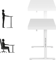 Huzaro MA-Leader 8.2 Elektromosan állítható Gamer asztal 120 x 60 x 72-118 cm - Fehér